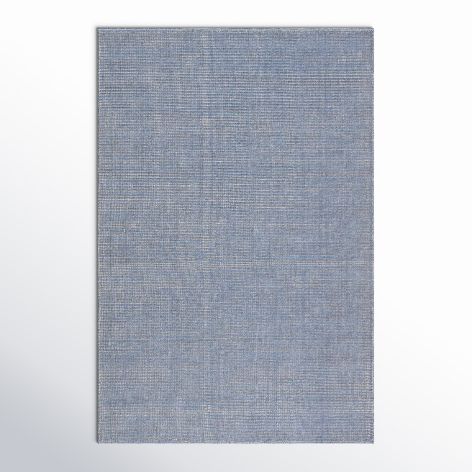 Caron Performance Light Blue/Cream Indoor/Outdoor Rug, Rectangle 4' x 6'