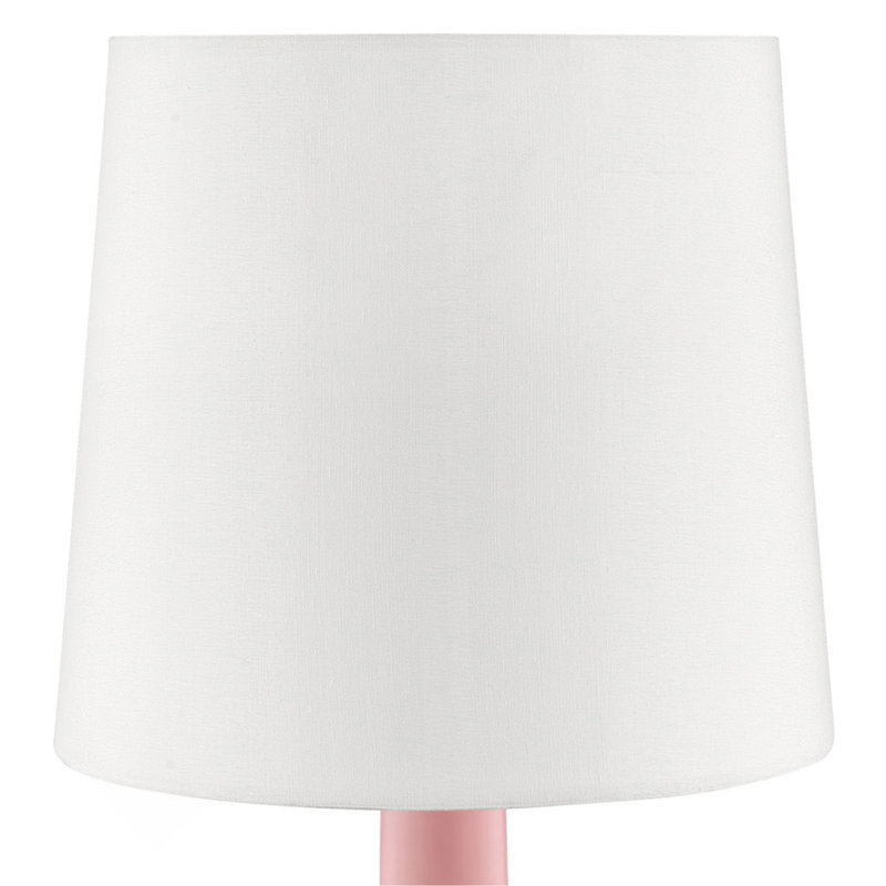 Dedrek Metal Table Lamp, Matte Pink