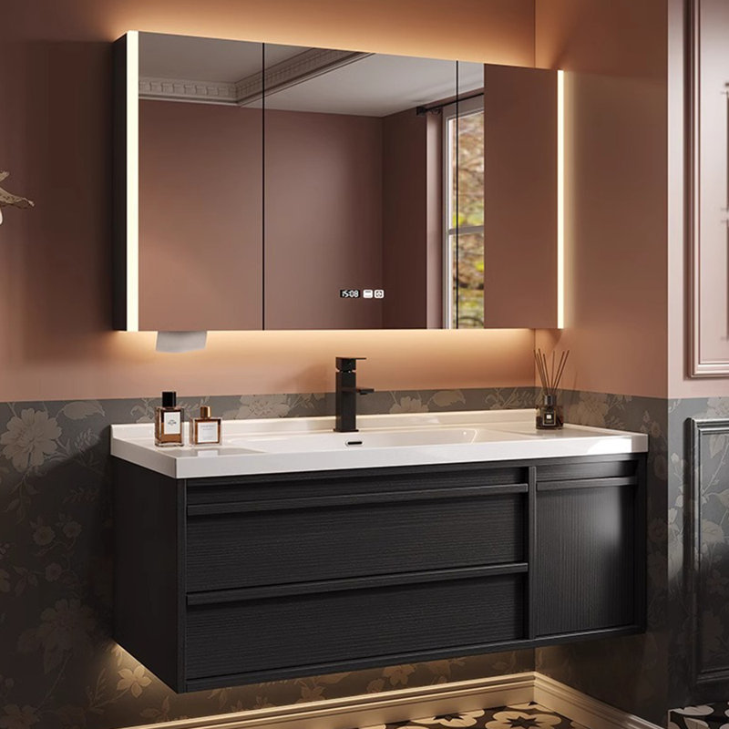 Armoire de salle de bain de style rétro français simple
