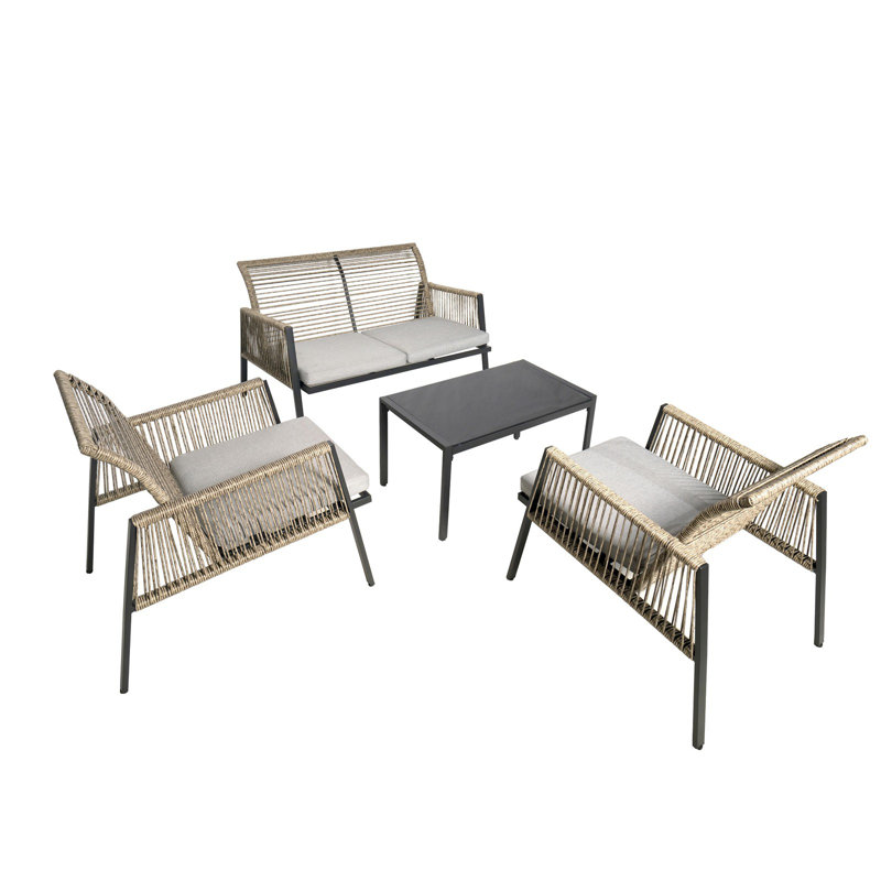 4 - Person Patio Dining Set with Rectangular Table