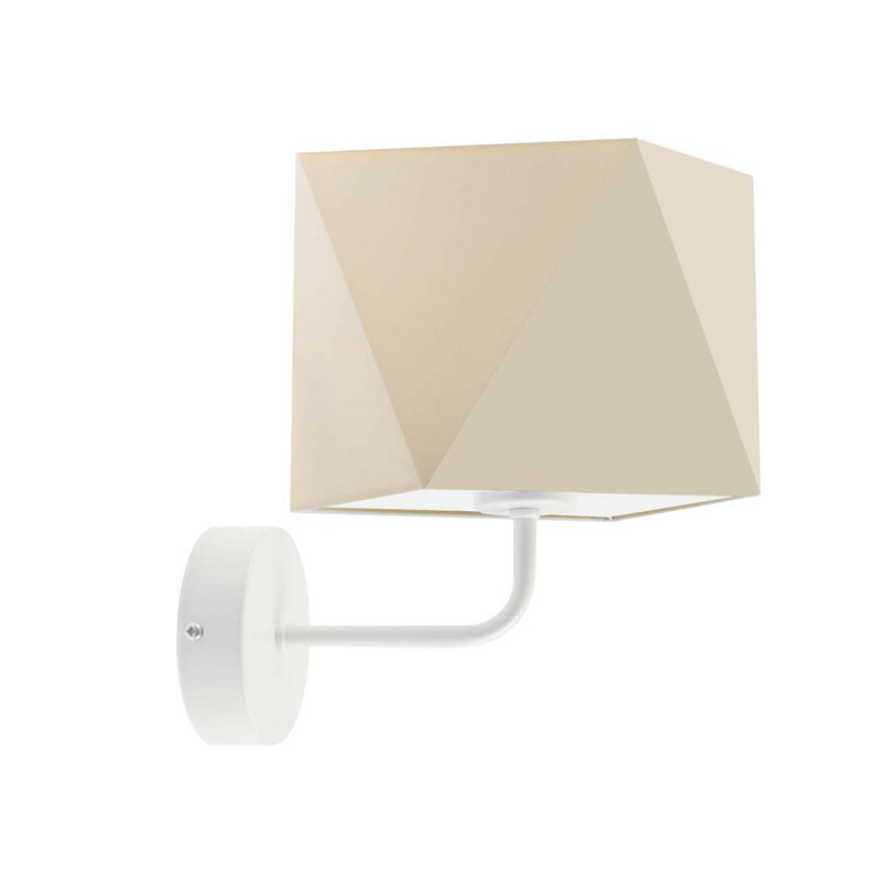 Ayak Armed Sconce, Ecru, White
