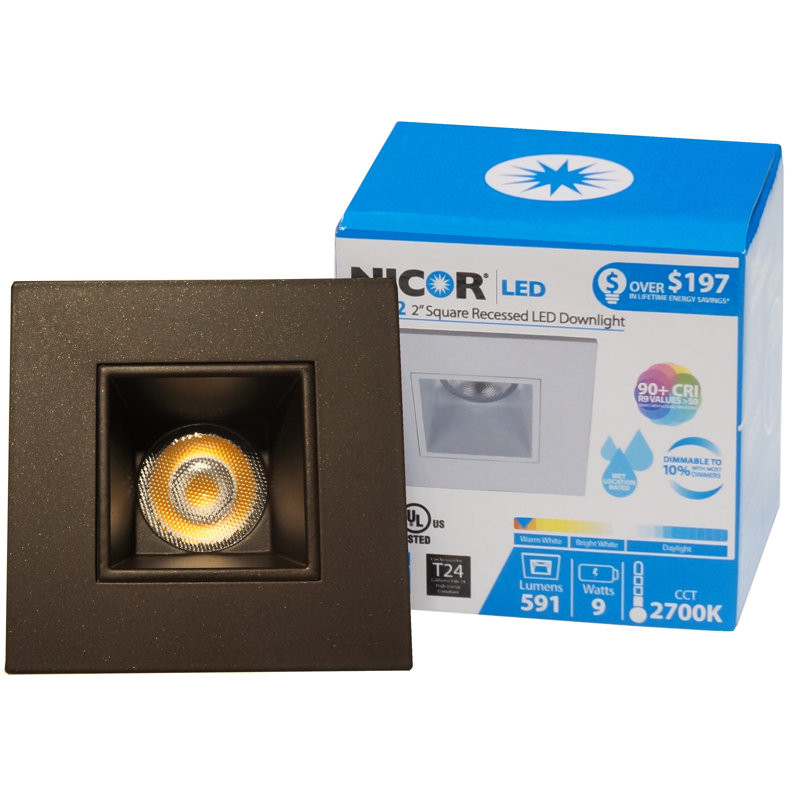Ensemble d'éclairage encastré 3,13 "Remodel LED Retrofit, Bronze frotté à l'huile