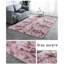 Tapis rose à poils longs Darric-639414955