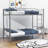 Twin Over Twin Metal Bunk Bed-127937237
