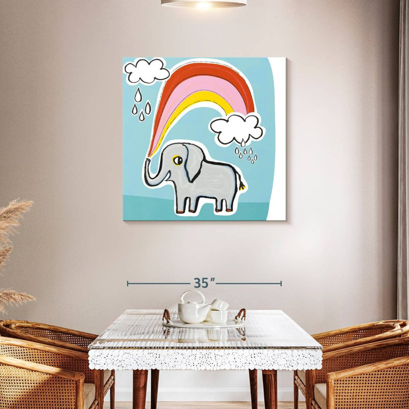 Ashelle Wild About You Elephant, 36" H x 36" W