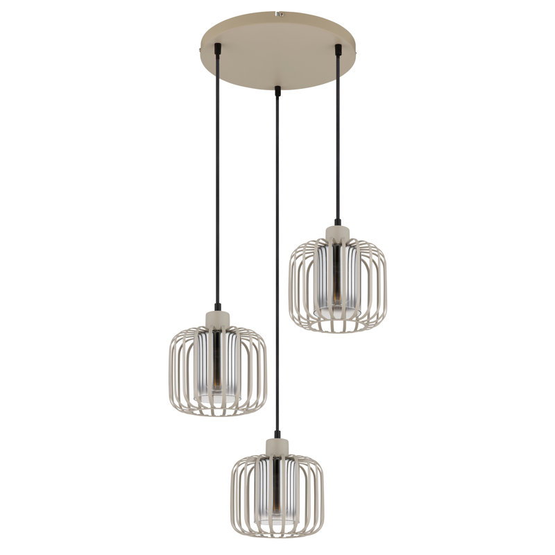 Aksh 3 - Light Natural Geometric Pendant