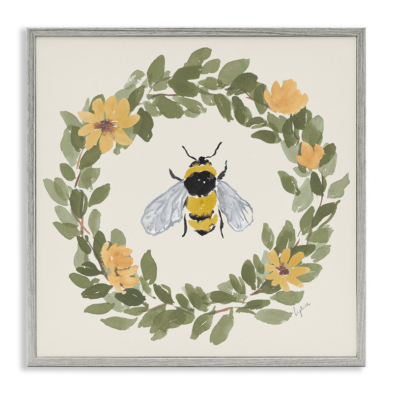 «Bumble Bee Celebration», estampe numérique, conception de Lucille Price, Estampe numérique Farmhouse, H 12 po x l 12 po