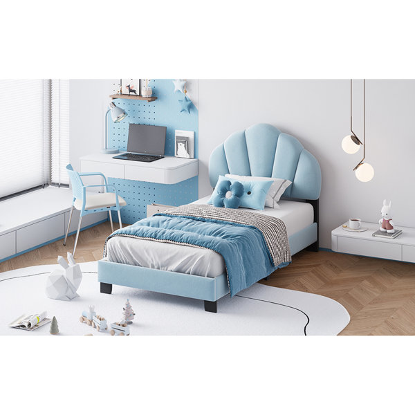 Gemma Violet Jazmyne Upholstered Panel Bed | Wayfair