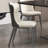 Simple black rock slab rectangular table set-110666163