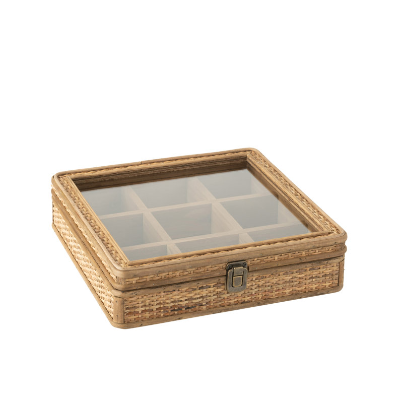 Square 9 Compartments Watch Box