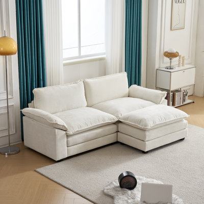 Avrilynn Upholstered Cloud Sofa&Couch with Ottoman