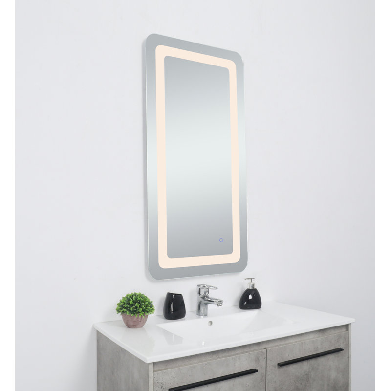 Miroir mural Juliane, Rectangle, 40 po x 27 po