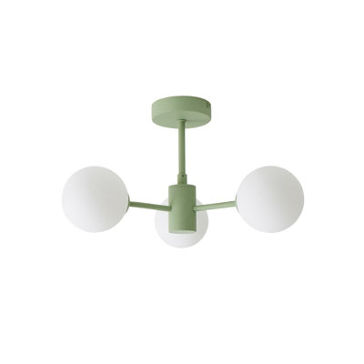 Rayville Glass Semi Flush Mount