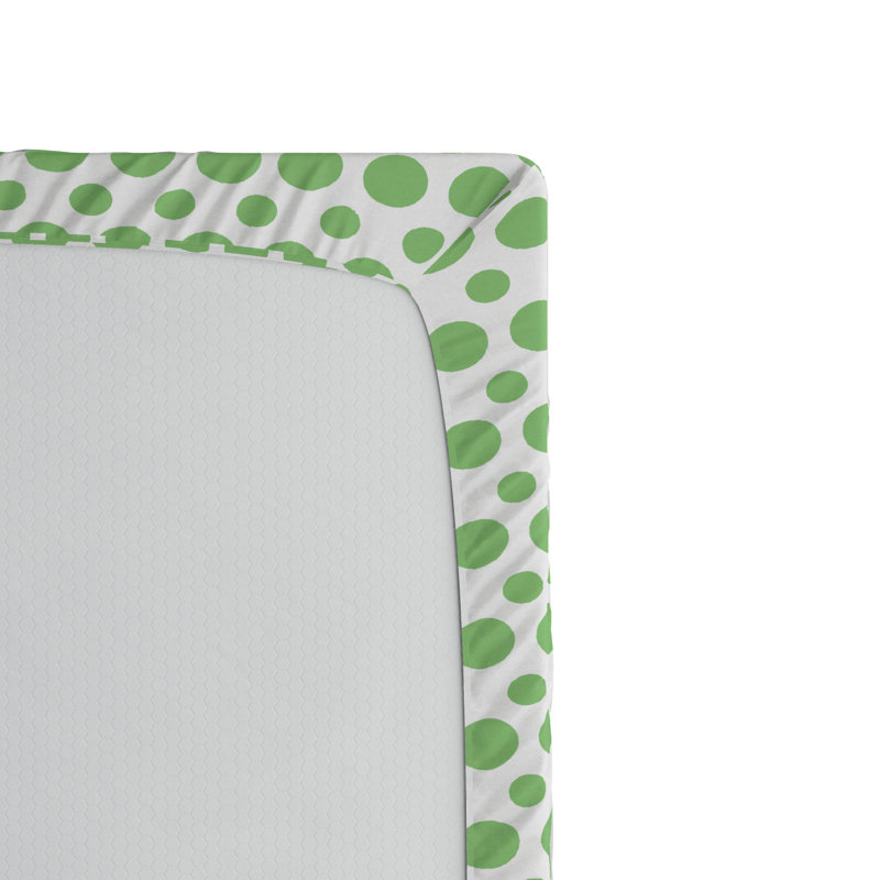 Microfiber Geometric Fitted Sheet, Queen Fitted Sheet