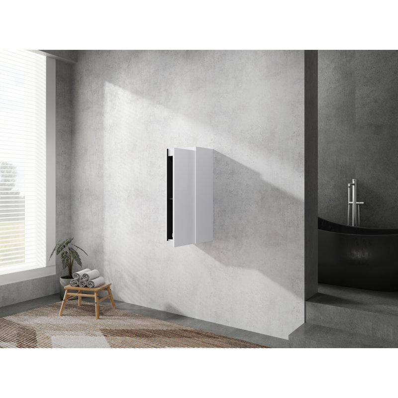 Armoire murale moderne pour salle de bain, 12 po, portes à fermeture douce, rangement pratique fermé de 12 po, apparence