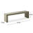 Acacia Wood Dining Bench, Grey+Taupe