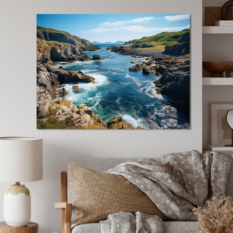 Canada Terre-Neuve Canada - impression sur toile, Toile tendue, H 16 po x l 32 po x P 1 po