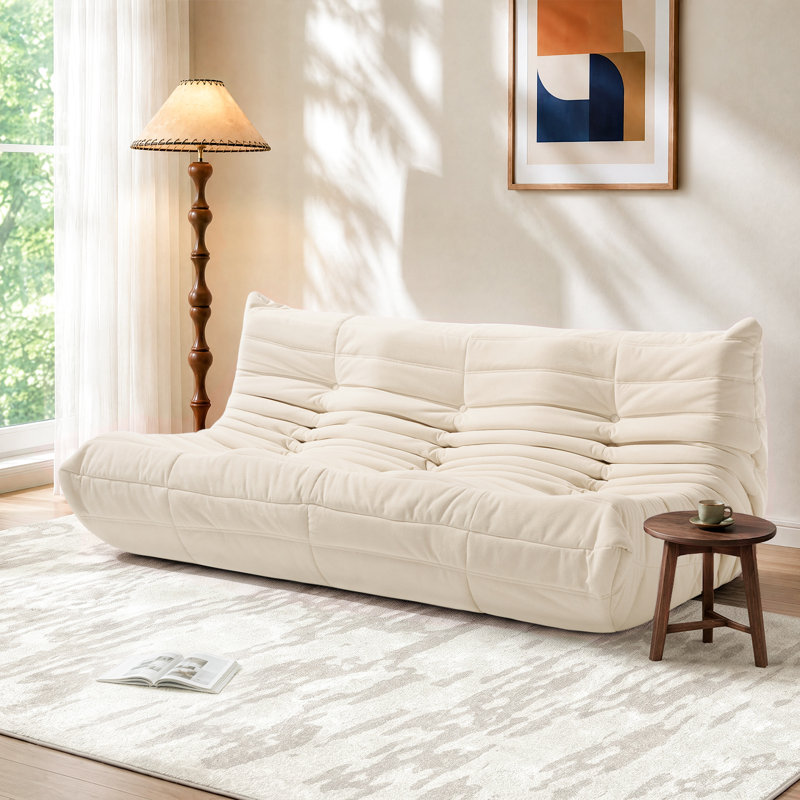 Fauteuil à billes 68,5 po Snowfluff, Beige