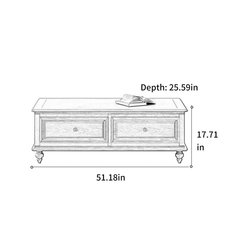 Table basse Retro, Noir, noir, noir, noir