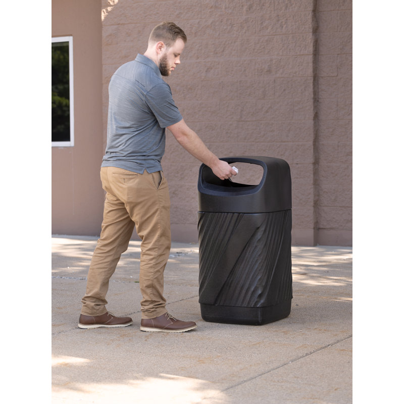 Twixt Waste Receptacle With Closed Top