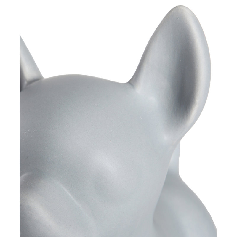 Figurine Rideau, Matte Dark Gray, H 7,87 po x l 6,69 po x P 4,33 po, Chihuahua