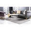 Tapis gris argenté à motif géométrique glam-97881529