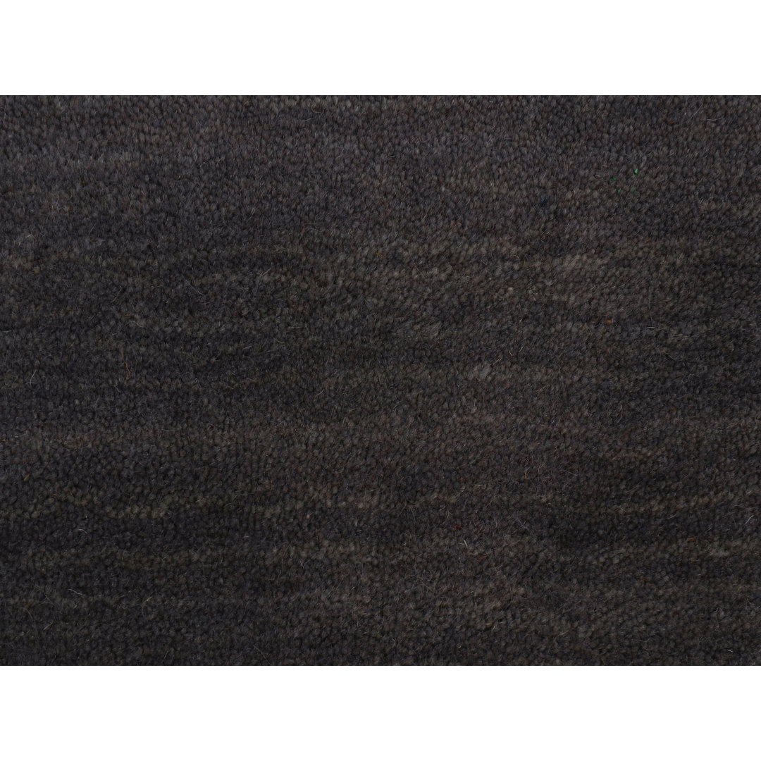 Handwoven Wool Gabbeh Uni Grey Rug