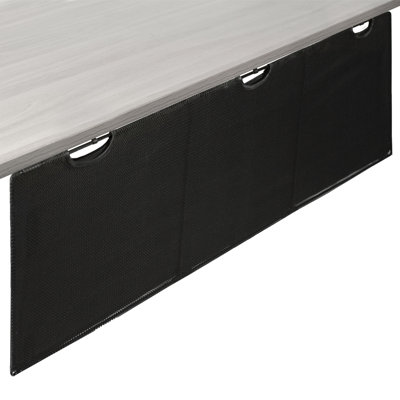 Organisateur de bureau noir avec gestion des câbles