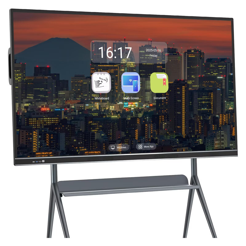 JYXCN 4K Smart Board, tableau blanc interactif de 86 pouces, ordinateur à écran tactile tout-en-un avec double système et partage de nuage Parfait pour la salle de classe, le bureau et les présentations? (Comprend un support mural)
