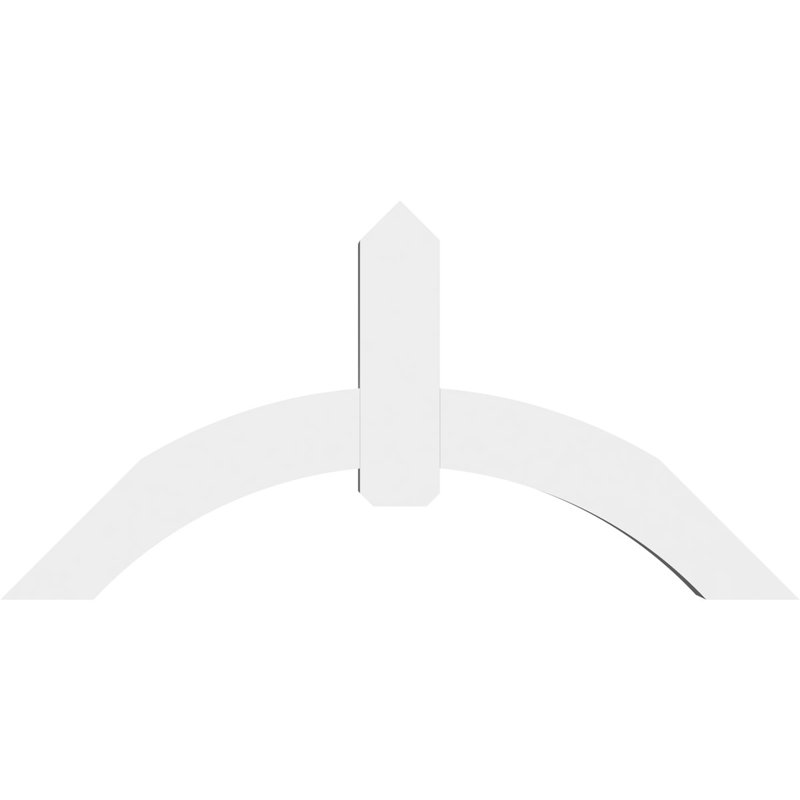 Support pour pignon en PVC Archdale, H 30 po x l 60 po (pas: 12/12), P 6 po x F 6 po