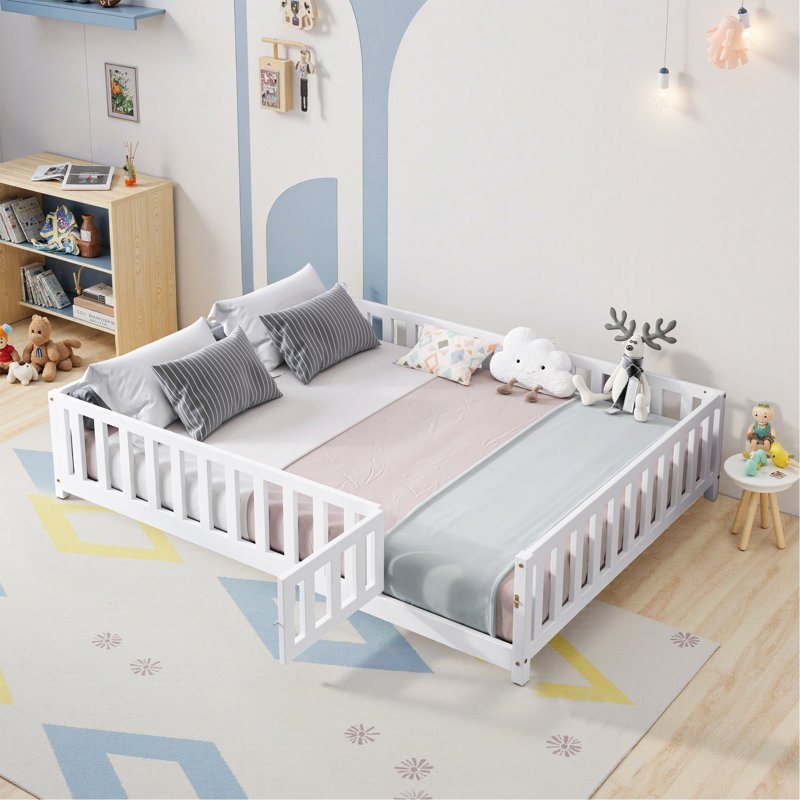 Lit de sol polyvalent Montessori pour S avec caractéristiques de sécurité et fabrication robuste