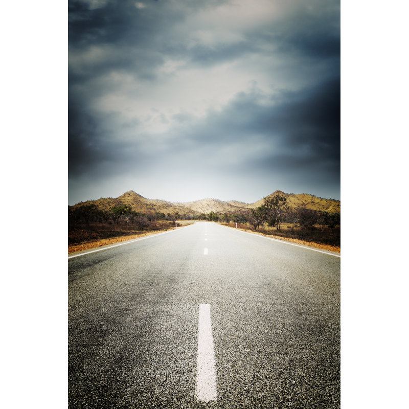 A Deserted Country Road - Wrapped Canvas Print, 46cm H x 30cm W
