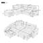 Canapé-lit 84,75 po avec repose-pieds de rangement pour le salon-1645572948-1665890542