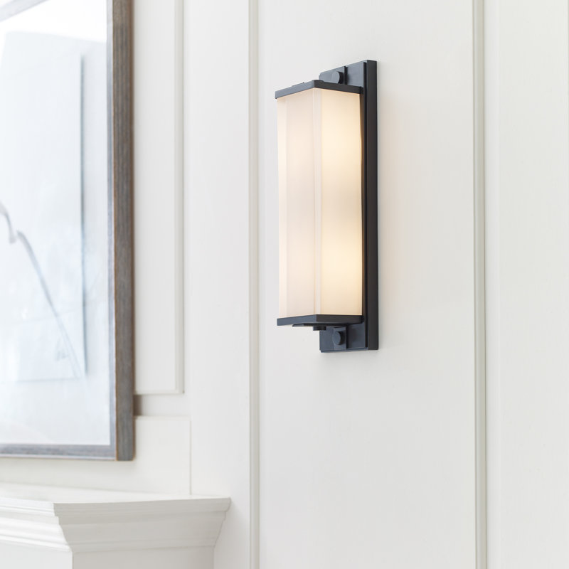 Antonietta Flush Mounted Sconce, Aged Iron, 16.5" H x 4" W x 8.3" D