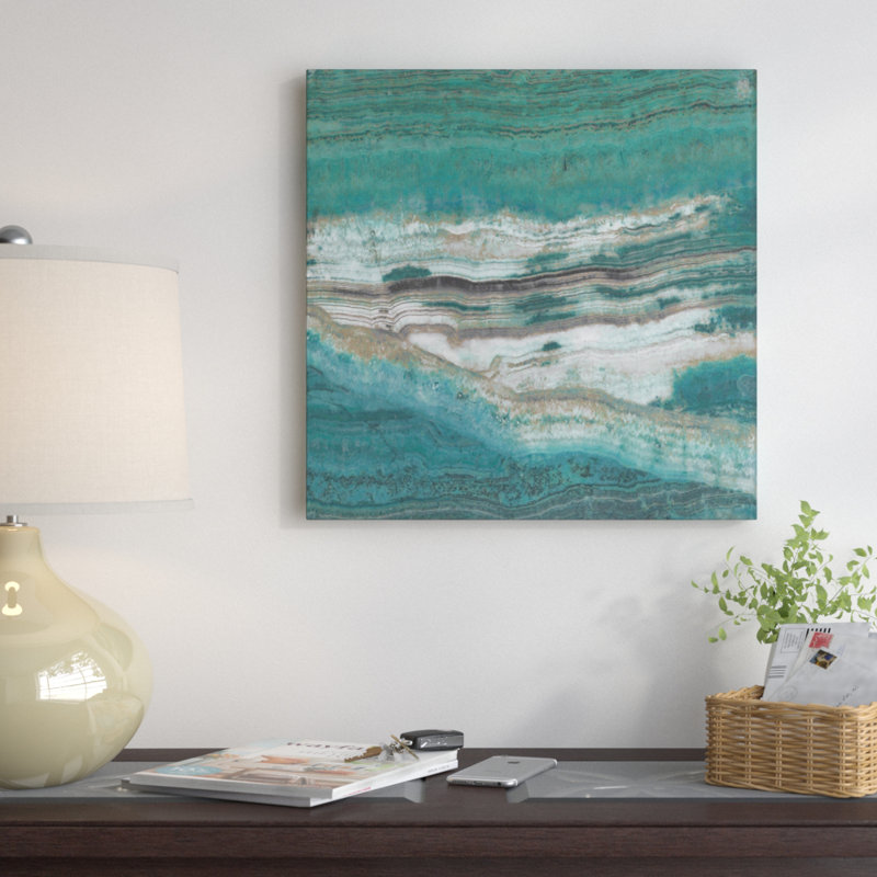Azure ii, impression sur toile tendue, H 18 po x l 18 po x P 1,5 po, Toile tendue, Pas de tapis