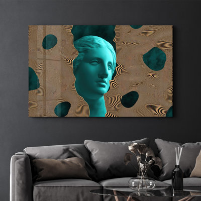 Peinture élégante en verre trempé de 27,6 po x 43,3 po | 100% verre trempé, épaisseur: 0,16 pouce | Œuvre imprimée UV, parfaite pour la décoration intérieure et les intérieurs modernes, des visuels époustouflants pour toute pièce
