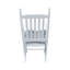 Chaise berçante en bois BLANC, sans passe-partout-1574732770