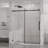 60"W X 72"H Sliding Opening Shower Door  - Frameless Design Sleek Style Shower Door  - 1/4" (6Mm) Thick Clear Tempered Glass With With Easy-Clean Coating Function, Stainless Steel Hardware-122071567