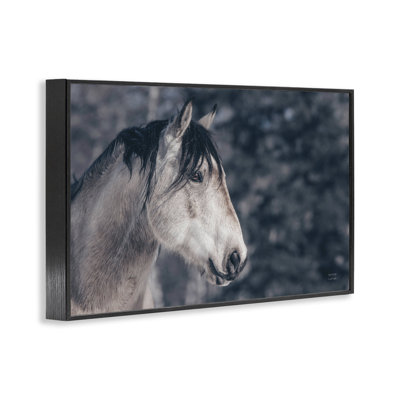 Intense Gaze Stallion, art de la giclée encadrée par Nathan Larson