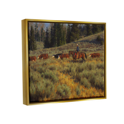 Art mural sur toile flottant Cowboy