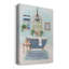 «Blue Bath I» - peinture sur toile tendue-1101409949