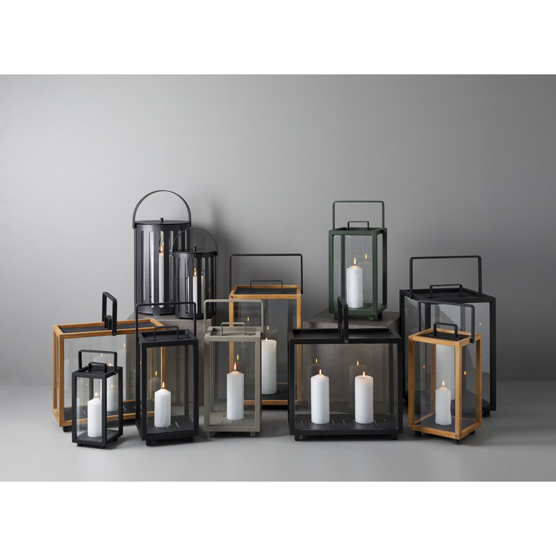 Lighttube Aluminum Floor Lantern, 16.6" H x 8.7" W x 8.7" D