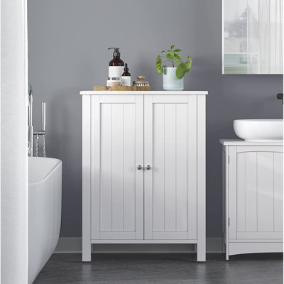 Armoire de rangement autoportante avec tablettes réglables H 31,4 po Laken