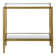 Table d'appoint rectangulaire avec tablette en miroir Hera