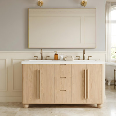 59" bathroom vanity with resin sink