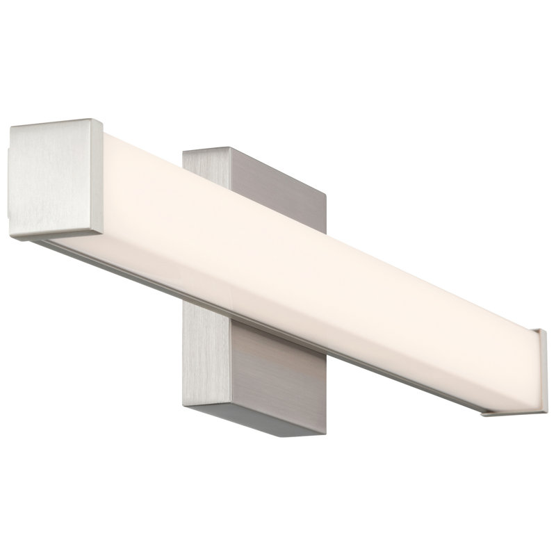 Meuble-lavabo à DEL Maxcc 5CCT - 24 po - Finition acier brossé, 24" W, Brushed Steel