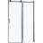 48" W X 76" H Sliding Shower Enclosure In Matte Black. Tempered Glass. Handle. Fits Different Bathroom Decor. Adjustable For Uneven Surfaces. Parts Included-124250125