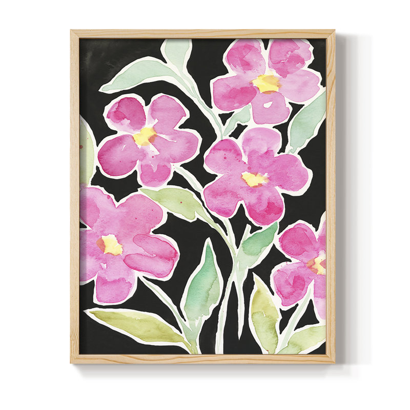 Floral Choir Framed Print - Solid Wood