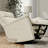 Global Home Swivel Glider Recliner With Manual Adjustable Headrest & Footrest In Faux Leather Bentley Oyster-56801332