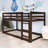 Wood Frame Twin Over Twin Size Bunk Bed With Ladder,Strengthened Slats-1101541974